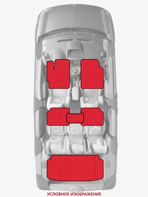 ЭВА коврики «Queen Lux» комплект для Dodge Caravan V